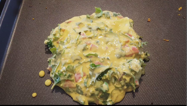 Egg free plant based omelette